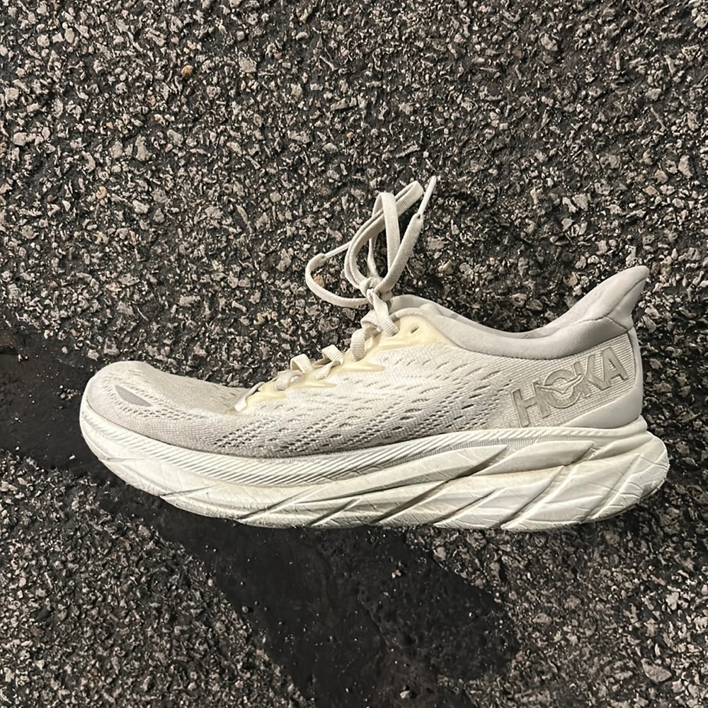 White Hoka Women’s shoes